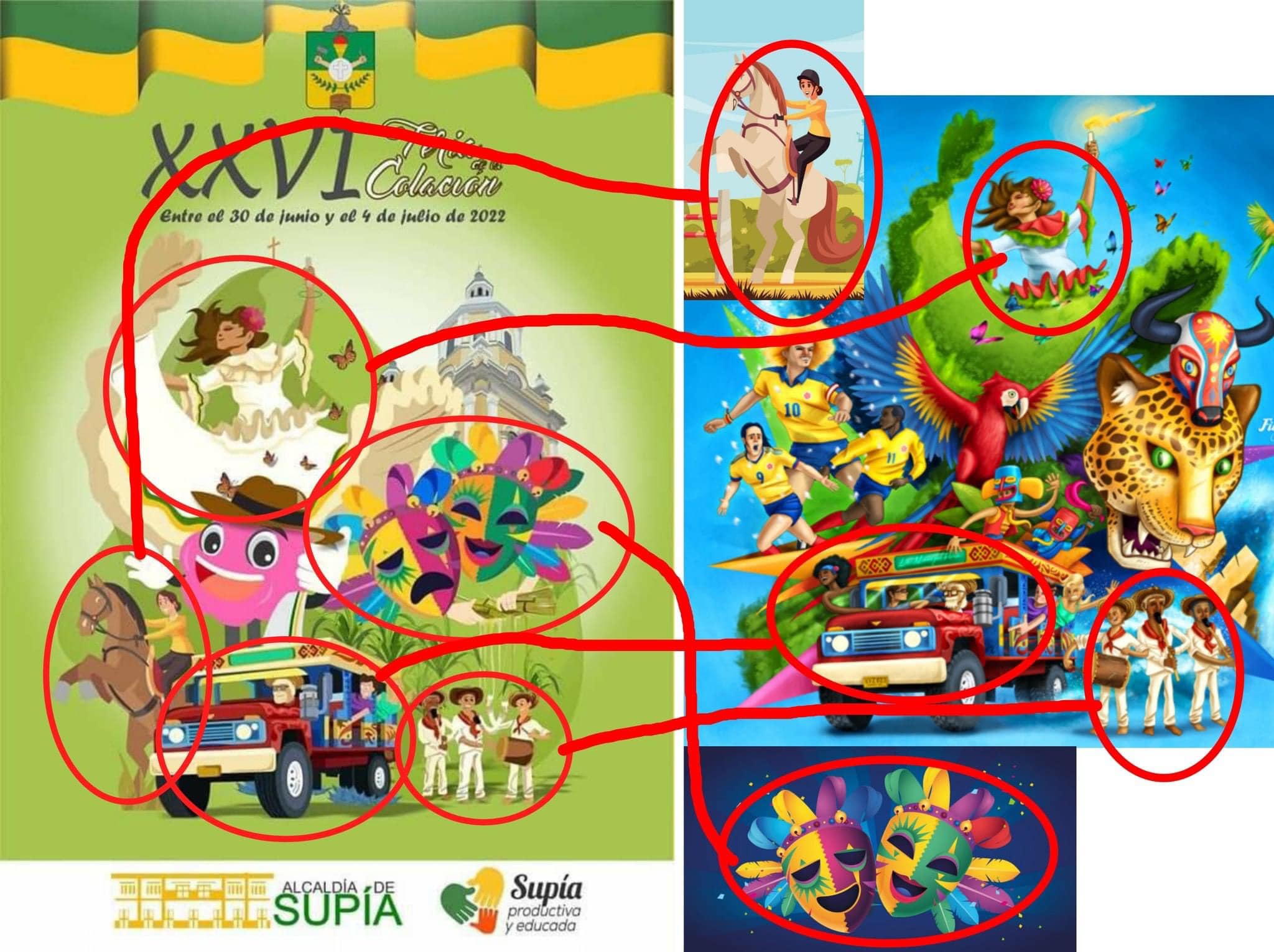 ESCÁNDALO POR EL PLAGIO DEL AFICHE DE LA XXVI FERIA DE LA COLACIÓN DE SUPÍA